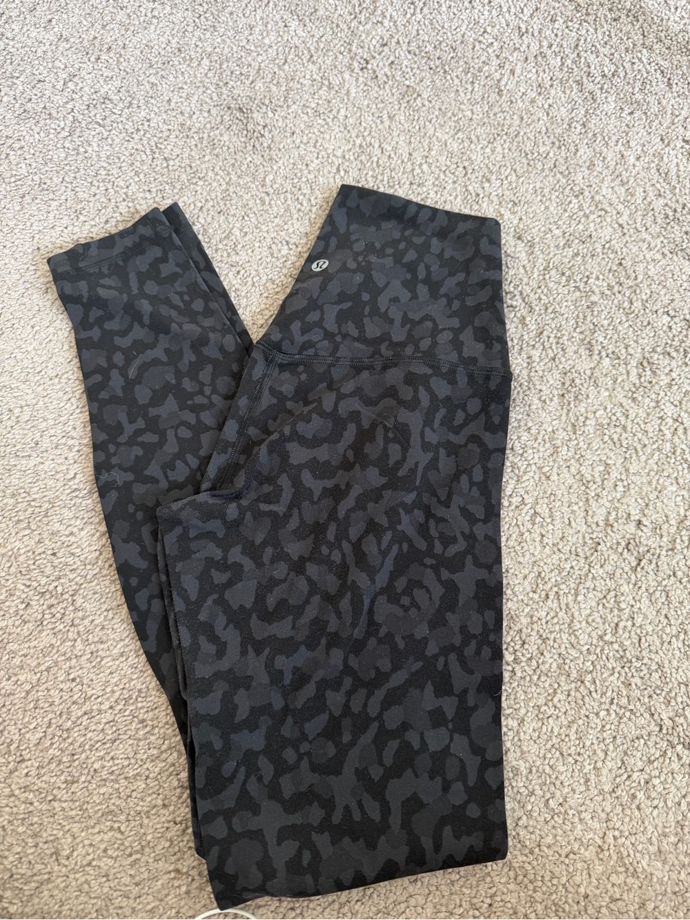lululemon athletica Black & Charcoal Camo Leggings